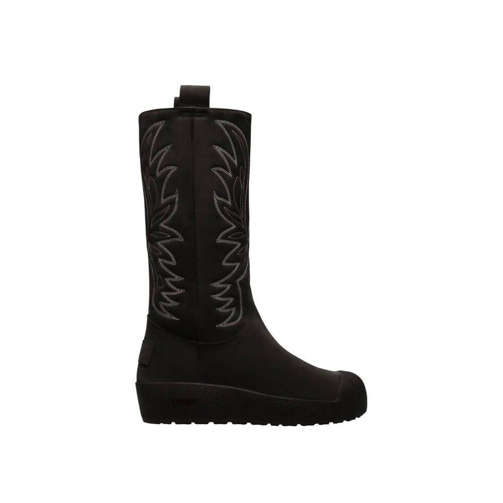 NEW BALLY women's montana leather knee-high boots in black